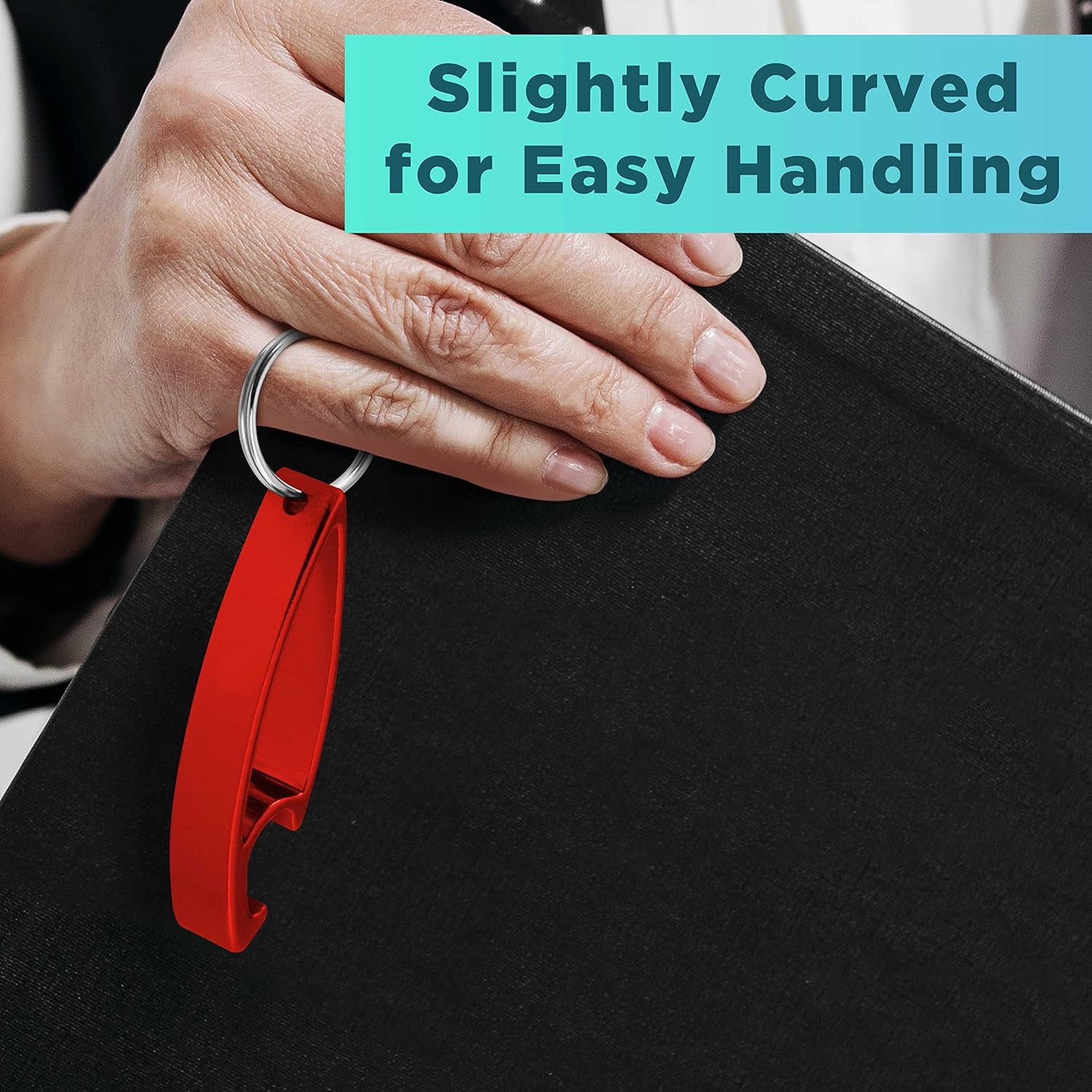 2 in 1 Compact Metal Bottle Opener with Keyring (1 Pc) 2 in 1 Compact Metal Bottle Opener with Keyring (1 Pc)